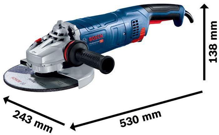 8001269164 - Detailbild_Winkelschleifer GWS 24-230 JZ Prof.230mm 2400 W 6500min-¹ BOSCH