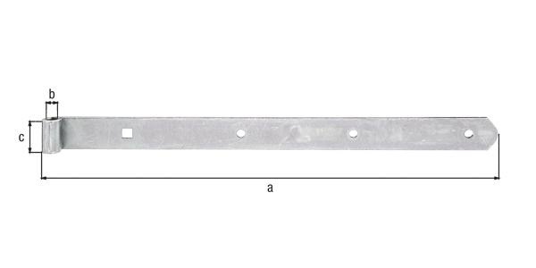 8001514113 - Detailbild_Ladenband L.400x10x30mm S.3mm STA galv.verz.d.pass.D.10mm rd GAH