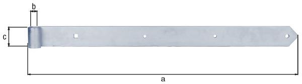 8001514115 - Detailbild_Ladenband L.800x20x60mm S.8mm STA galv.verz.d.pass.D.20mm rd GAH