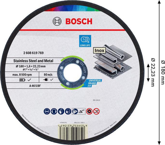 8001552797 - Detailbild4_Trennscheibe Standard for Metal Scheiben-D180mm Bohrung 22,23mm BOSCH