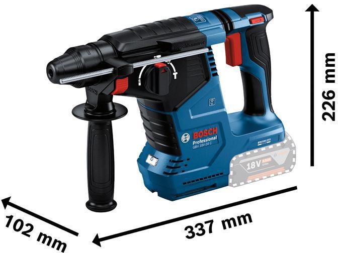 8002378397 - Detailbild_Akku-Bohrhammer GBH 18V-24 C Prof.18V 4-24mm 2,4 J SDS plus L-BOXX BOSCH