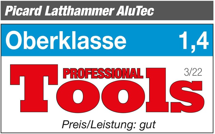 8002498423 - Detailbild2_Latthammer AluTec® ähnl.DIN 7239 Kopf-G.450g m.Magnet glatt 2-Komponentenstiel