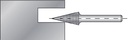 4000602921 - Detailbild2_Frässtift SKM D.6mm Kopf-L.18mm Schaft-D.6mm HM Blank Verz.KVZ 4 RUKO