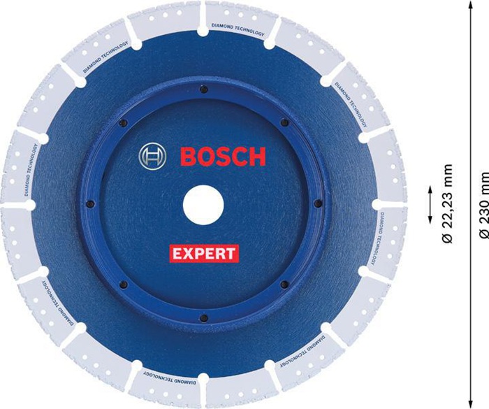 8002580867 - Detailbild4_Anfaserad D.230mm Bohrung 22,23mm Schnitt-B.3,1mm Segment-H-3,2mm BOSCH