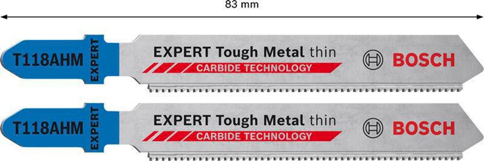8002580906 - Detailbild4_Stichsägeblatt EXPERT Stainless Steel L.83mm Carbide geschliffen Zahnt.1,1mm