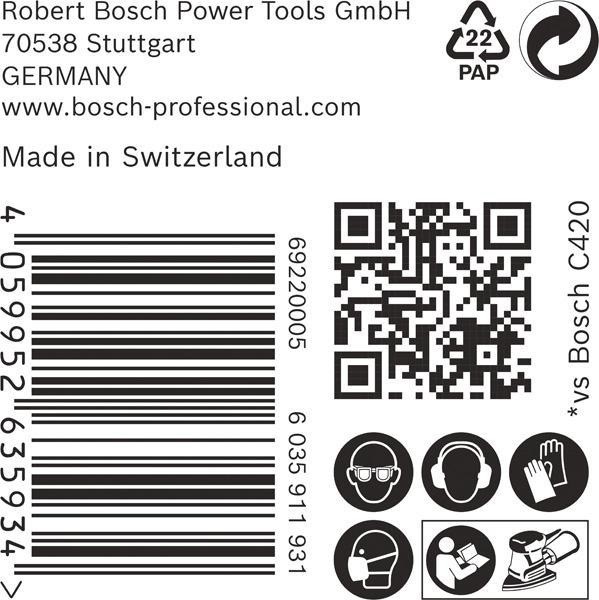 8002769541 - Detailbild5_Schleifpapier EXPERT C470 Abm.100x150mm K120 50 St BOSCH