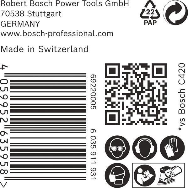8002769543 - Detailbild3_Schleifpapier EXPERT C470 Abm.100x150mm K240 50 St BOSCH