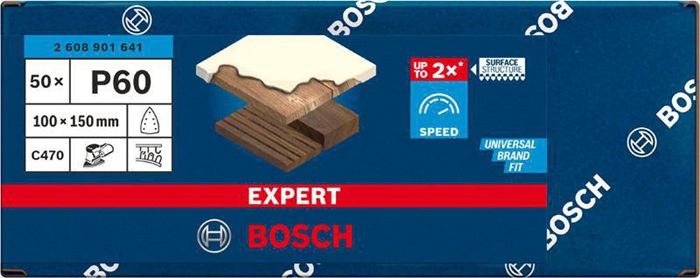 8002769545 - Detailbild3_Schleifpapier EXPERT C470 Abm.100x150mm K60 50 St BOSCH