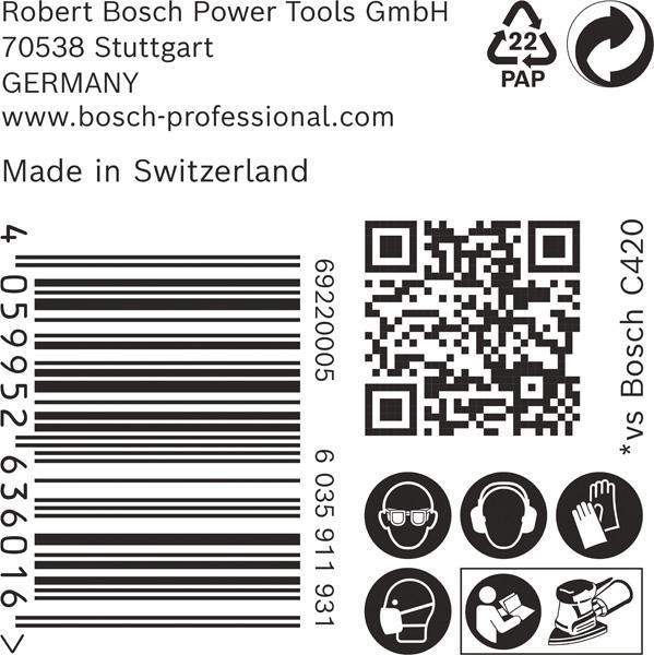 8002769549 - Detailbild4_Schleifpapier EXPERT C470 Abm.102mm K240 50 St BOSCH