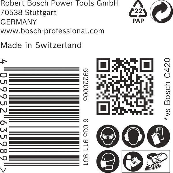 8002769551 - Detailbild5_Schleifpapier EXPERT C470 Abm.102mm K80 50 St BOSCH
