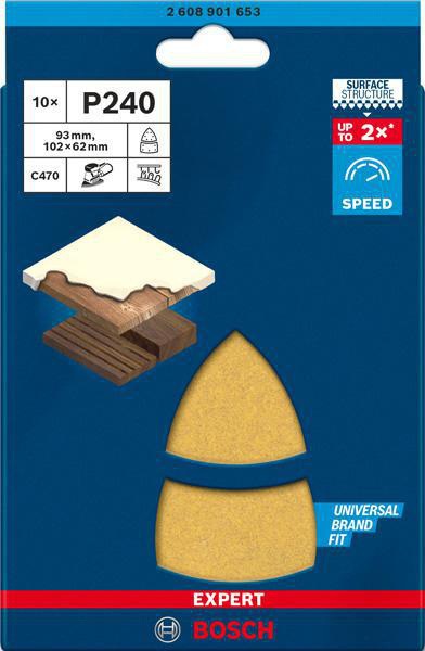8002769562 - Detailbild2_Schleifpapier EXPERT C470 Abm.102mm K240 10 St. BOSCH