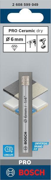 8002769596 - Detailbild5_Diamantbohrer PRO Ceramic dry D.6mm Arbeits-L.66mm BOSCH