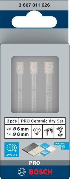 8002769598 - Detailbild2_Diamantbohrer-Set PRO Ceramic dry 3tlg. 3/6/8mm Arbeits-L.66mm BOSCH