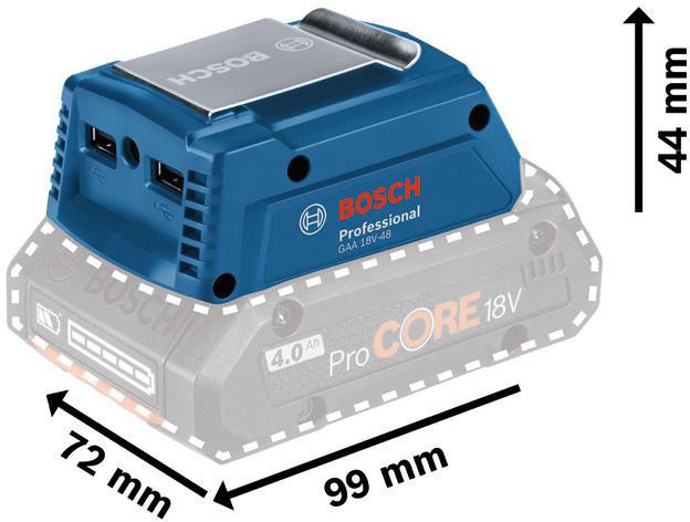 8002769599 - Detailbild5_Akku-Ladeadapter GAA 18V-48 Sp.18V LxBxH 99x72x44mm Ladestrom 2x2,4A BOSCH