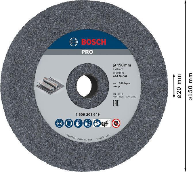 8002769645 - Detailbild_Schleifscheibe PRO Metal A 24 Q4 V6 D.150mm Bohrung 20mm K24 Dicke 20mm BOSCH