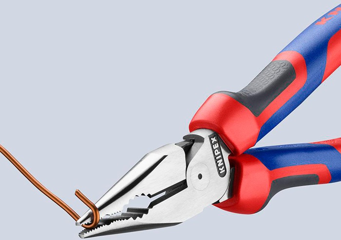 8002875243 - Detailbild2_Spitzkombizange L.185mm pol.Comfort-Griff schwarz atram.KNIPEX