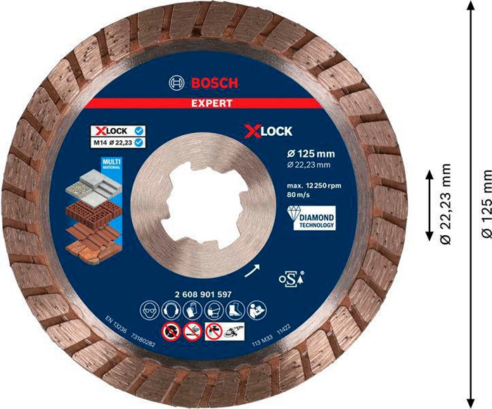 8002929559 - Detailbild2_Diamanttrennscheibe EXPERT MultiMaterial X-LOCK D.125mm Segment-H.12mm BOSCH
