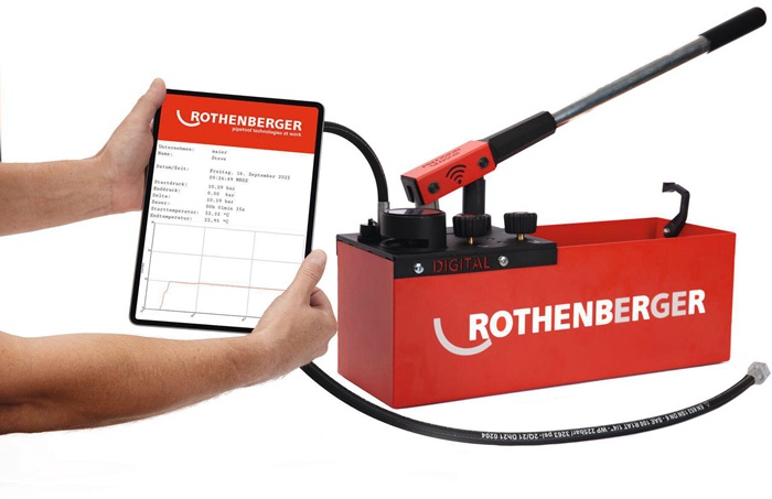 8002981549 - Detailbild_Prüfpumpe RP 50 dig.0-30bar R 1/2 Zoll Saugvolumen p.Hub ca.45ml ROTHENBERGER