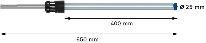 8003586899 - Detailbild5_Hammerbohrer EXPERT SDS Clean max-8X D.25mm Arbeits-L.400mm L.650mm BOSCH