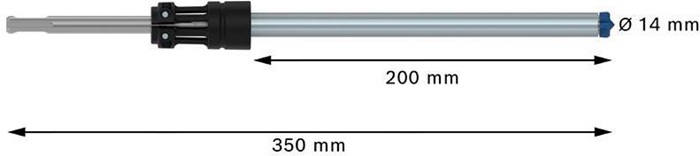 8003586904 - Detailbild5_Hammerbohrer EXPERT SDS Clean plus-8X D.14mm Arbeits-L.200 L.350mm BOSCH
