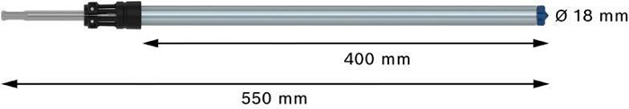 8003586908 - Detailbild2_Hammerbohrer EXPERT SDS Clean plus-8X D.18mm Arbeits-L.400mm L.550mm BOSCH