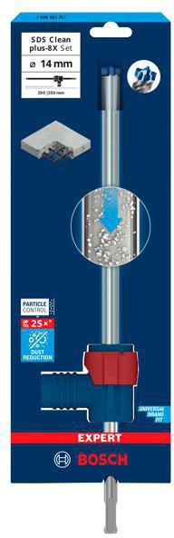 8003586918 - Detailbild3_Hammerbohrer-Set EXPERT SDS Clean plus-8X D.14mm Gesamt-L.350mm Arbeits-L.200mm