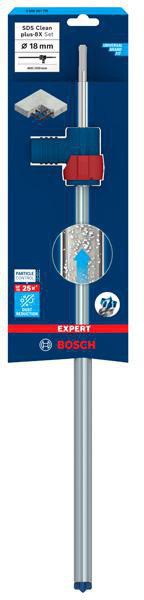 8003586922 - Detailbild3_Hammerbohrer-Set EXPERT SDS Clean plus-8X D.18mm Gesamt-L.550mm Arbeits-L.400mm