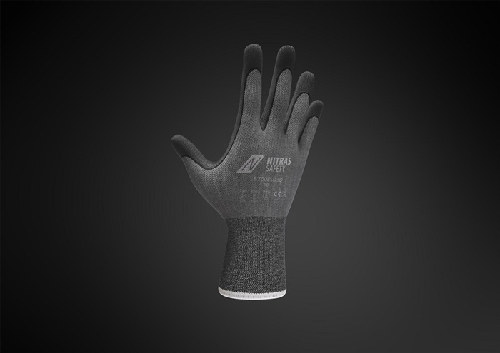 8003595875 - Detailbild2_Handschuhe 8700ESD3D Gr.10 grau/schwarz EN 388/EN 407/EN 16350 PSA II