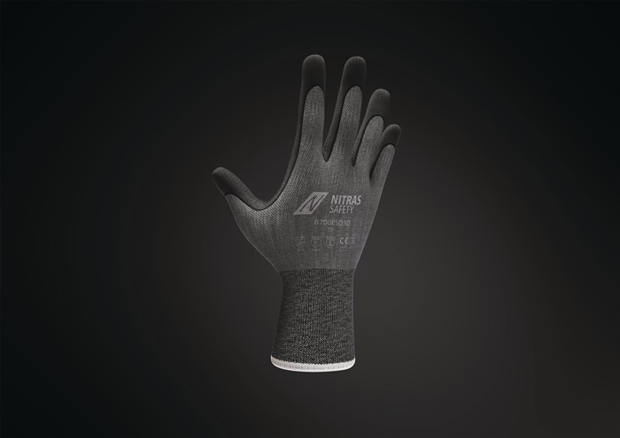 8003595882 - Detailbild3_Handschuhe 8700ESD3D Gr.9 grau/schwarz EN 388/EN 407/EN 16350 PSA II