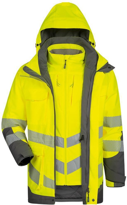 8003663767 - Detailbild_Warnschutzparka ARWID Gr.XXL gelb/grau ELYSEE