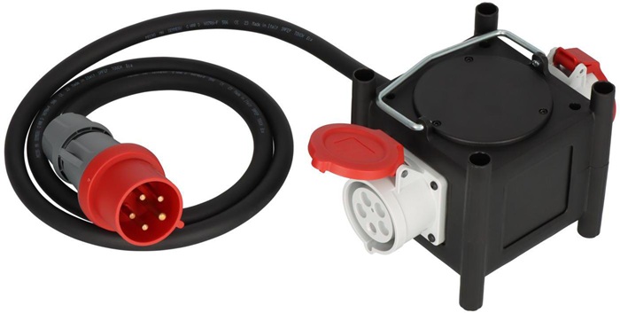 8003669229 - Detailbild_Stromverteiler Stecker 400V/32 A 2x CEE 400 V/32 A BRENNENSTUHL