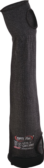 8003669314 - Detailbild2_Armschützer BUENOS AIRES 45cm schwarz-melange EN388/EN407 PSA II OPTIFLEX