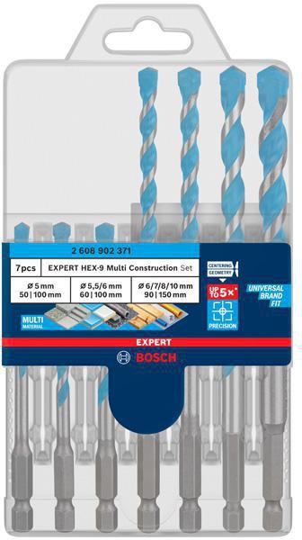 8004039266 - Detailbild2_Bohrer-Set EXPERT HEX-9 Multi Construction 7tlg. D.5-10mm BOSCH