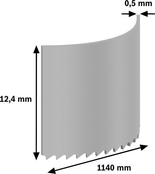 8004039286 - Detailbild2_Bandsägeblatt PRO CB4424 L.1140mm 24tpi Zahnteiliung 1,1mm 2 St. BOSCH