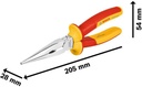 8004039300 - Detailbild_VDE-Spitzzange 200mm gerade CV BOSCH