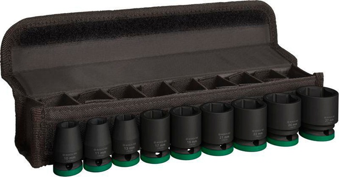 8004039369 - Detailbild3_Steckschlüsseleinsätze-Set PRO Impact 9tlg. 1/2Zoll SW10-27mm Standard BOSCH