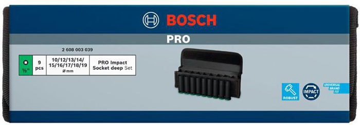 8004039370 - Detailbild4_Steckschlüsseleinsätze-Set PRO Impact 9tlg. 1/2Zoll tief BOSCH