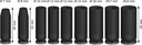 8004039377 - Detailbild_Steckschlüsseleinsätze-Set PRO Impact 9tlg. 3/8Zoll SW7-19mm tief BOSCH