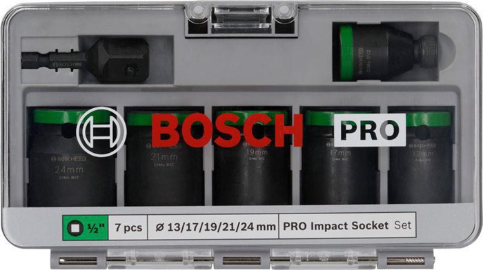 8004039378 - Detailbild2_Steckschlüsseleinsätze-Set PRO Impact 7ltg. 1/2Zoll SW13-24mm BOSCH