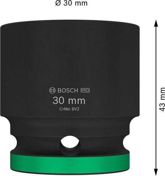 8004039393 - Detailbild_Steckschlüsseleinsatz PRO Impact 1/2Zoll SW30 M20 Standard Außen-D.30/43mm BOSCH