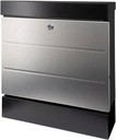 8004221545 - Detailbild3_Briefkastenset NewYork 6850 B+S H.405mm B.364mm T.110mm schwarz/Edelstahl VA