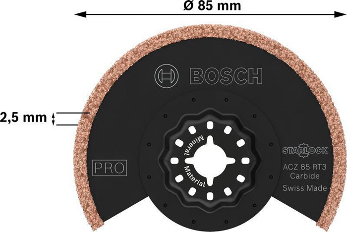 8004257184 - Detailbild5_Segmentsägeblatt PRO ACZ 85 RT3 D.85mm Schnitt-B.2,5mm Starlock 1 St.BOSCH