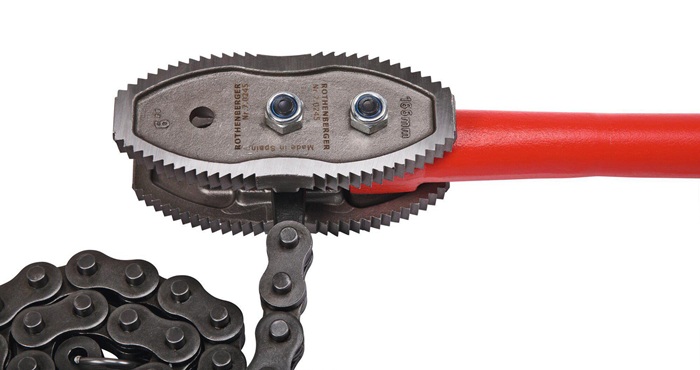 4000781072 - Detailbild_Kettenrohrzange HEAVY DUTY Gesamt-L.1120mm Spann-W.168mm f.Rohre 6 Zoll