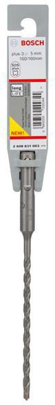 8004257301 - Detailbild4_Hammerbohrer Arbeits-L.100mm D.5mm L.160mm SDS plus-3 BOSCH