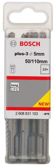 8004257331 - Detailbild2_Hammerbohrer Arbeits-L.50mm D.5mm L.110mm SDS plus-3 10 St BOSCH
