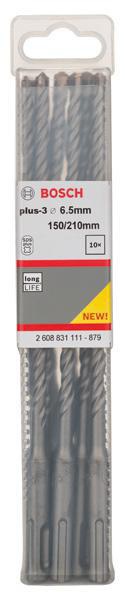 8004257333 - Detailbild4_Hammerbohrer Arbeits-L.150mm D.6,5mm L.210mm SDS plus-3 10 St BOSCH