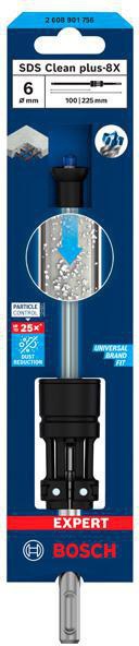 8004257346 - Detailbild3_Hammerbohrer EXPERT SDS Clean plus-8X D.6mm Arbeits-L.100mm L.225mm BOSCH