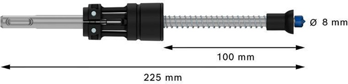 8004257348 - Detailbild5_Hammerbohrer EXPERT SDS Clean plus-8X D.8mm Arbeits-L.100mm L.225mm BOSCH