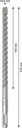 8004257358 - Detailbild_Hammerbohrer PRO SDS plus-5X D.10,0mm Arbeits-L.150mm L.210mm SDS plus 10 St.