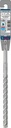 8004257371 - Detailbild2_Hammerbohrer PRO SDS plus-5X D.12,0mm Arbeits-L.150mm L.210mm SDS plus 1 St.